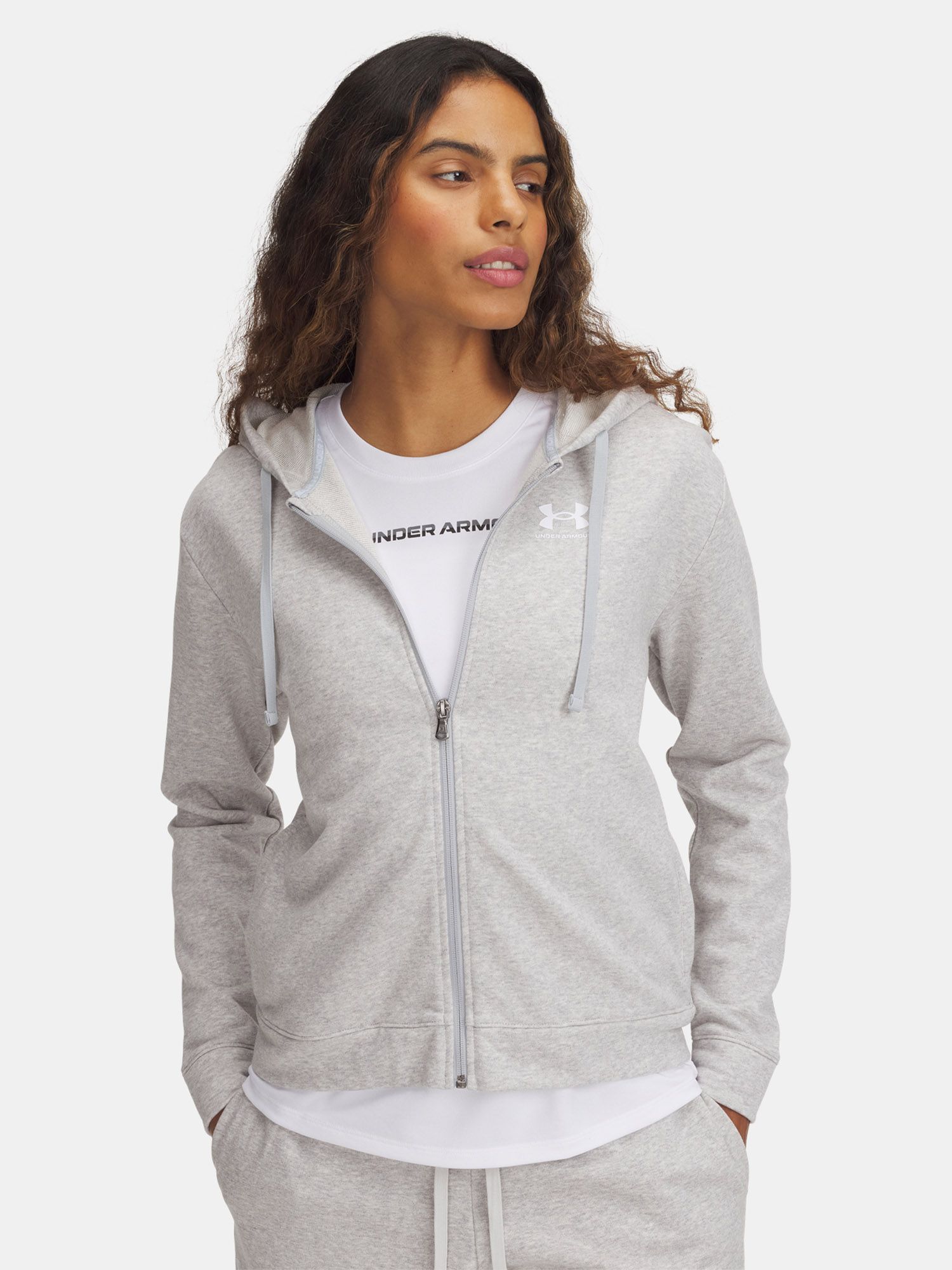 Under Armour Női Cipzáras Pulóver UA Rival Terry FZ