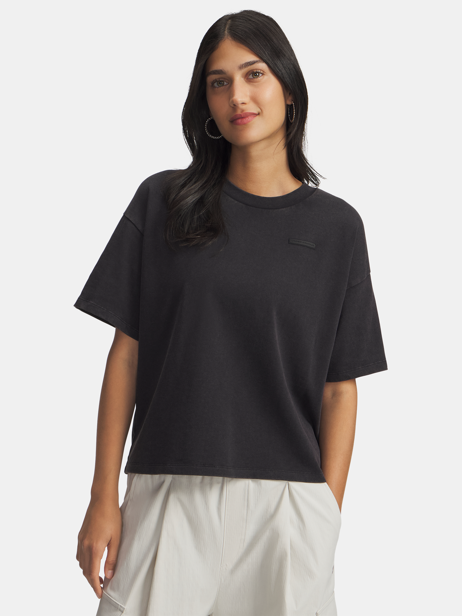 Under Armour Női Póló UA HWT Boxy Wash SS