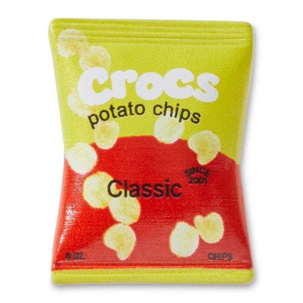 Crocs Jibbitz Yellow Red Chip Bag
