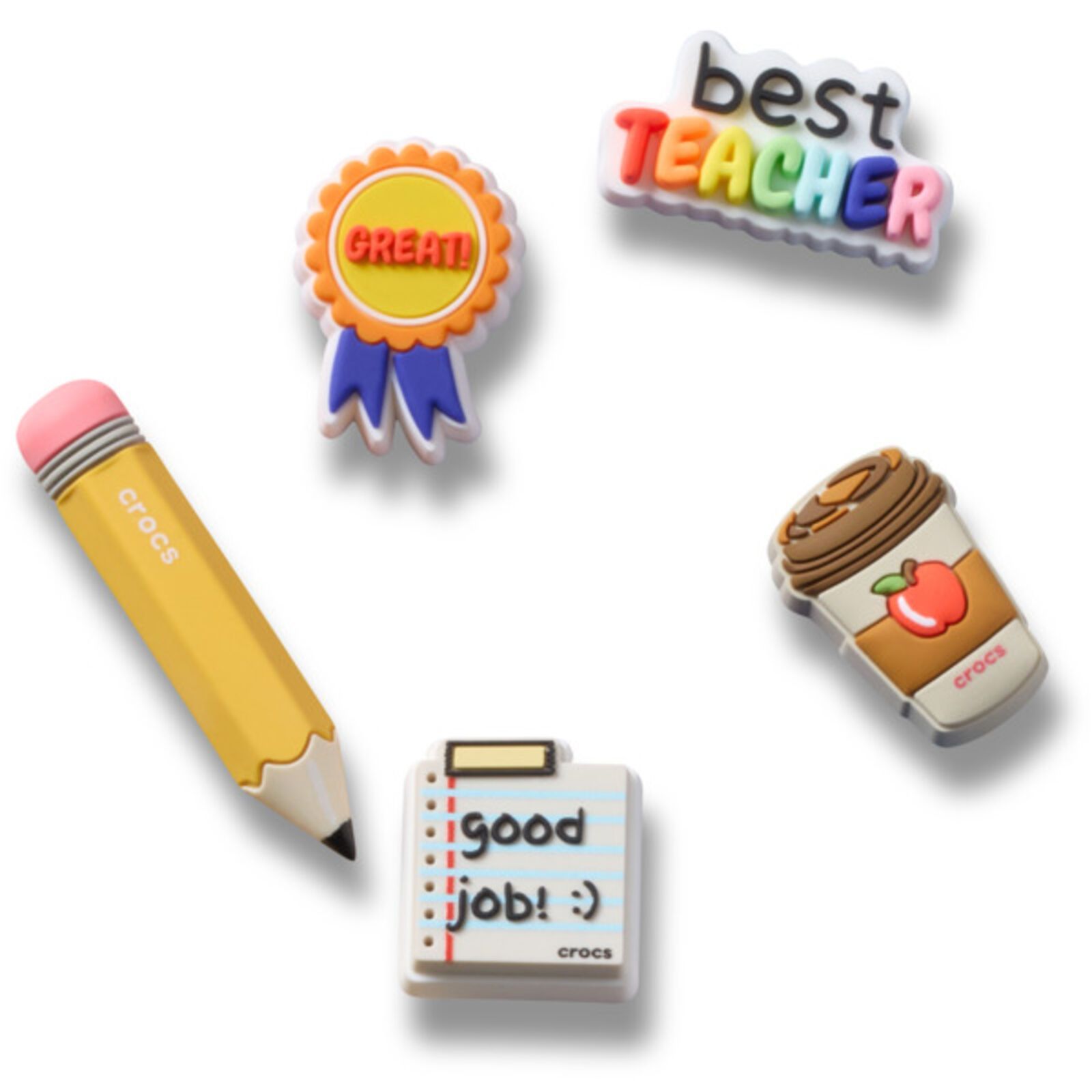 Crocs Jibbitz Best Teacher 5 Pack