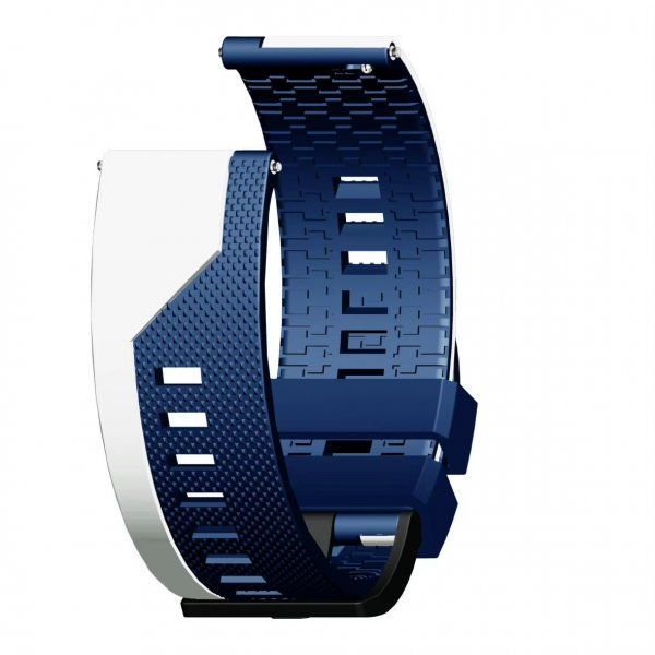 Kétszínű Sport 22mm-es Szilikon Okosóra Szíj