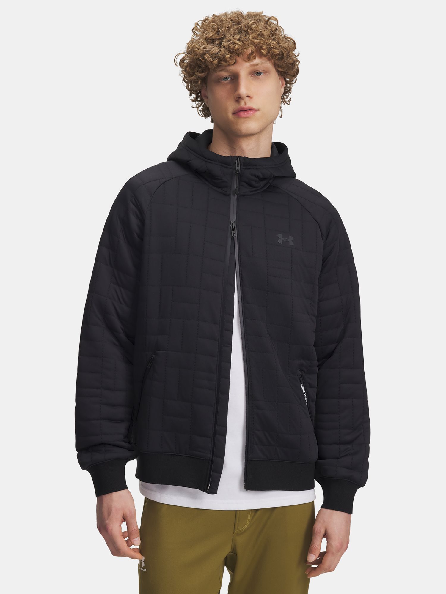 Under Armour Férfi Cipzáras Pulóver UA Unstoppable Flc Txtr FZ