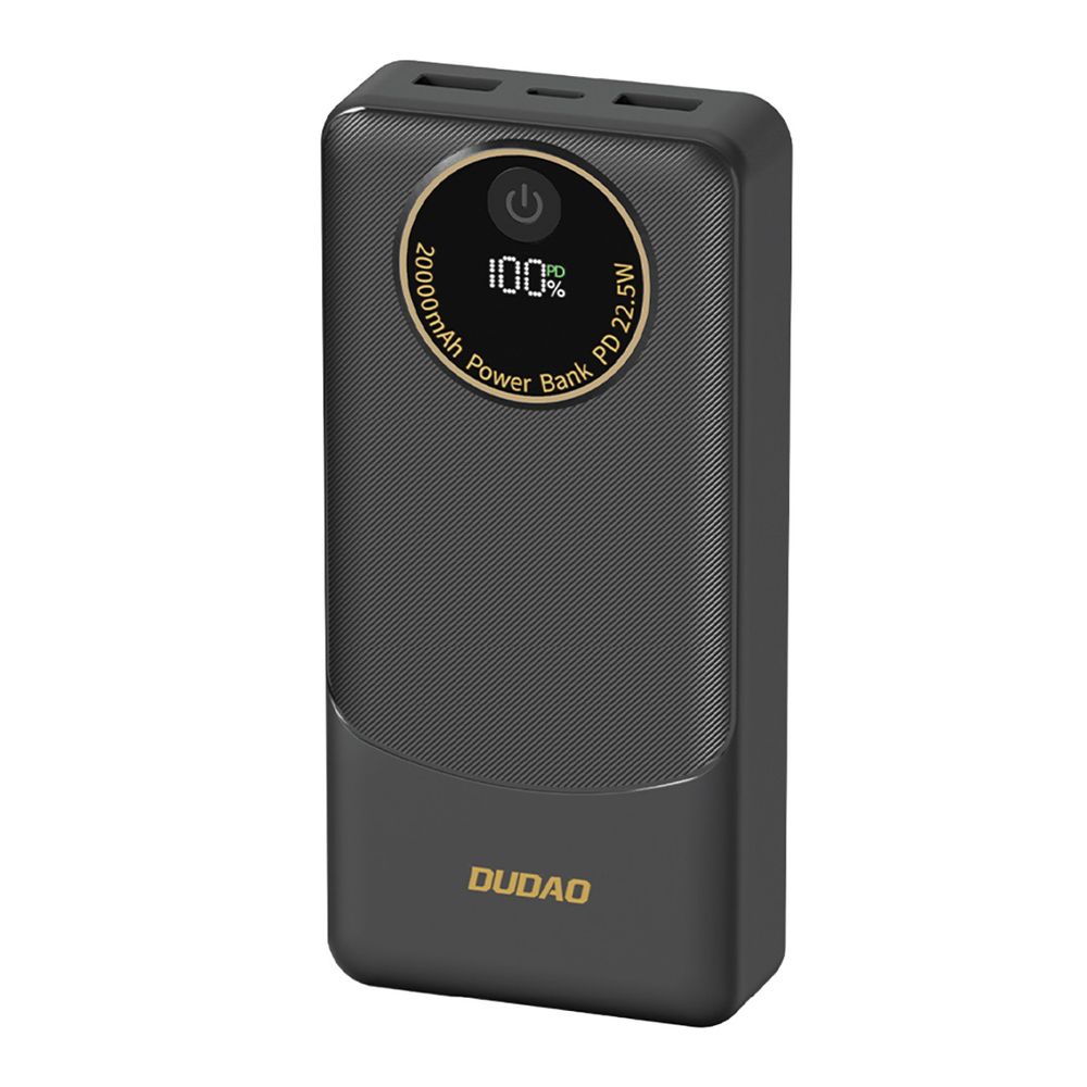 Dudao K12 Pro 20000mAh Powerbank - 22.5W Gyorstöltés, USB-C + 2x USB-A, LED kijelző – Nagy kapacitású külső akkumulátor