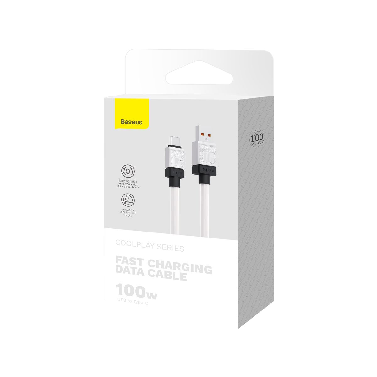 Baseus CoolPlay USB–USB-C kábel – 1 m, 100W, szupergyors töltés és adatátvitel – 15. kép
