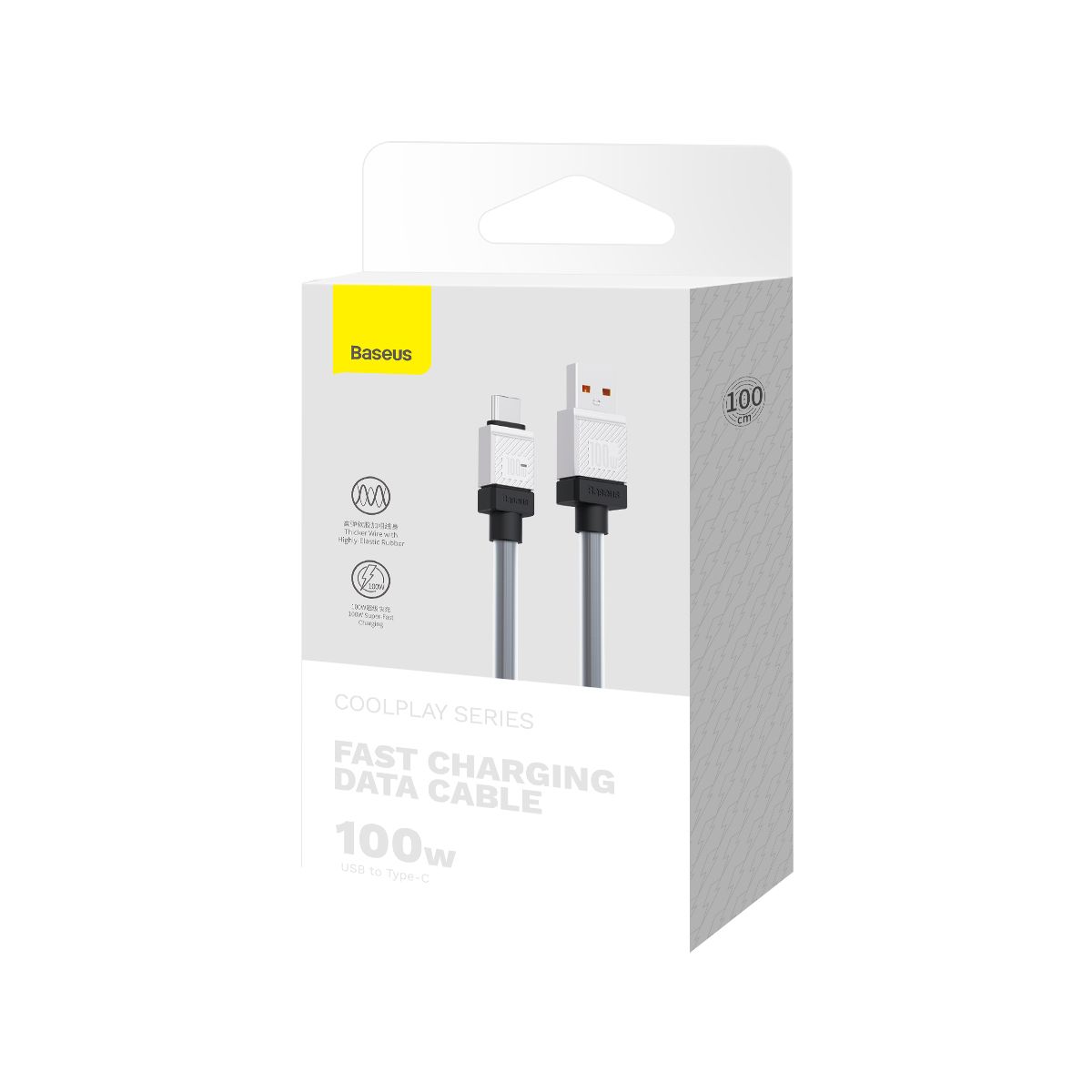 Baseus CoolPlay USB–USB-C kábel – 1 m, 100W, szupergyors töltés és adatátvitel – 14. kép