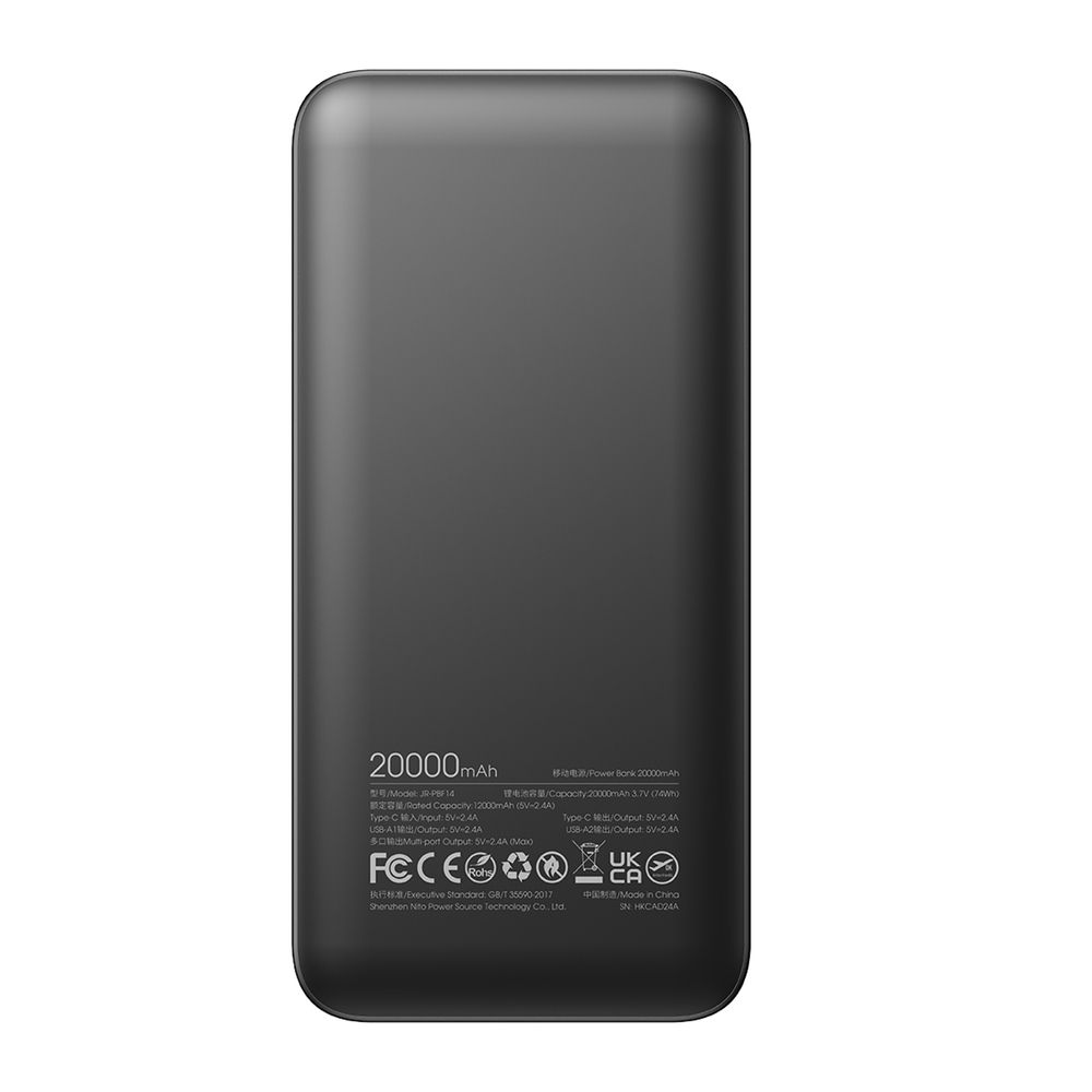 Joyroom JR-PBF14 Power Bank 20000 mAh – Kompakt külső akkumulátor 3 eszköz egyidejű töltéséhez – 2. kép
