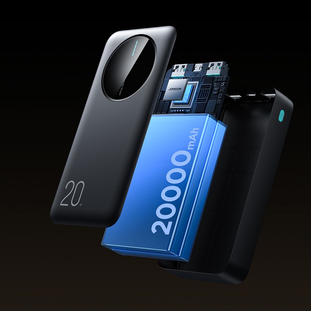 Joyroom JR-PBF14 Power Bank 20000 mAh – Kompakt külső akkumulátor 3 eszköz egyidejű töltéséhez – 12. kép