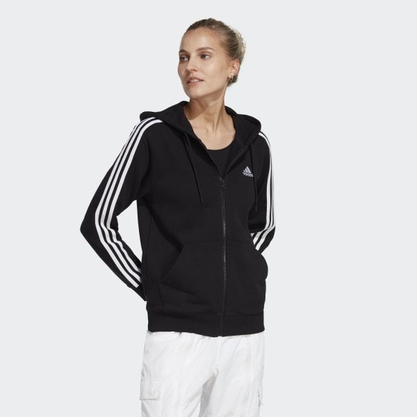 Adidas Női Cipzáras Pulóver W 3S FT FZ R HD