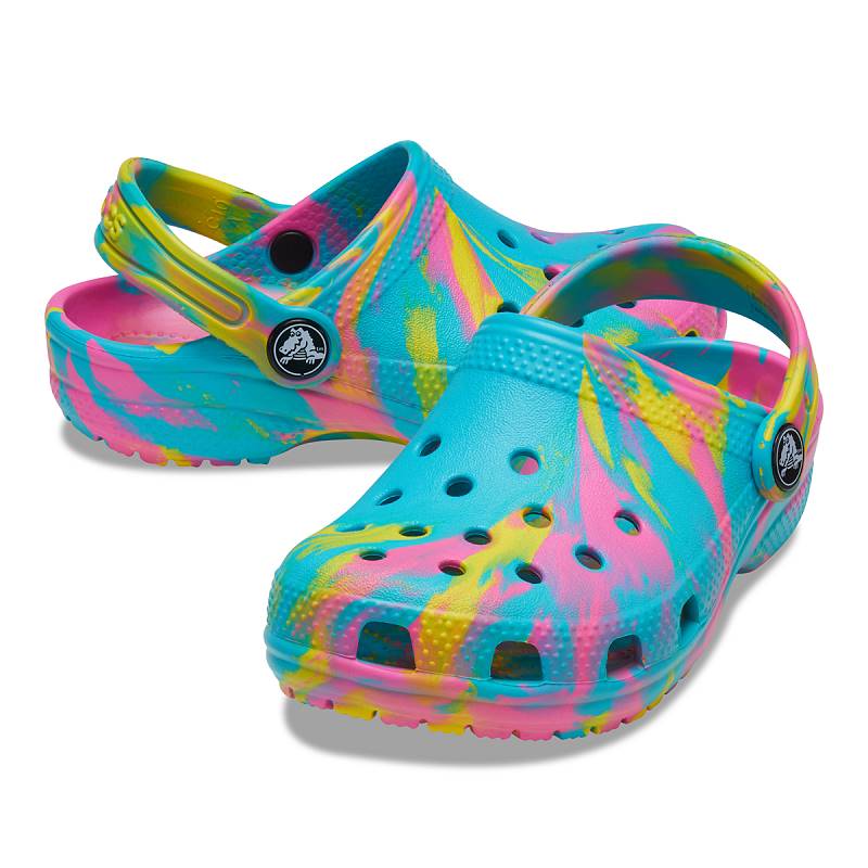 Crocs Gyerek Papucs Classic Marbled Clog T