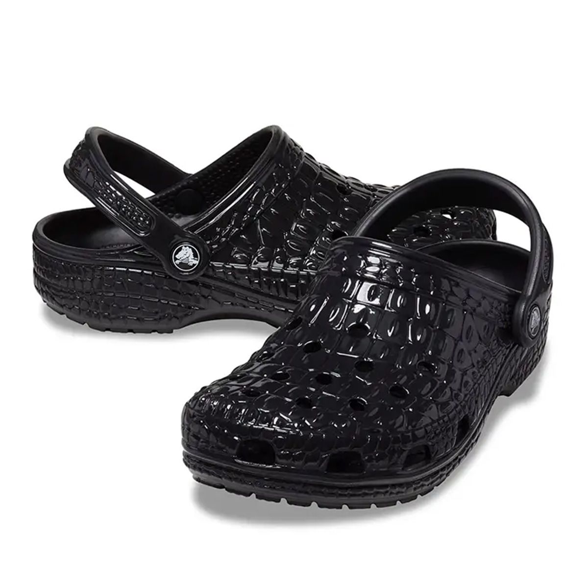 Crocs Papucs Classic Metallic Crocskin Clog