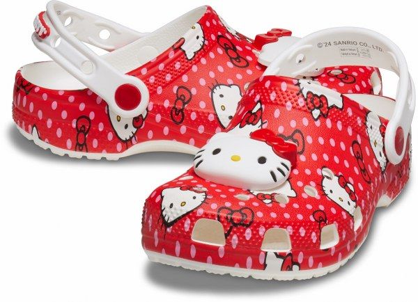 Crocs Gyerek Papucs Hello Kitty Red Classic Clog K