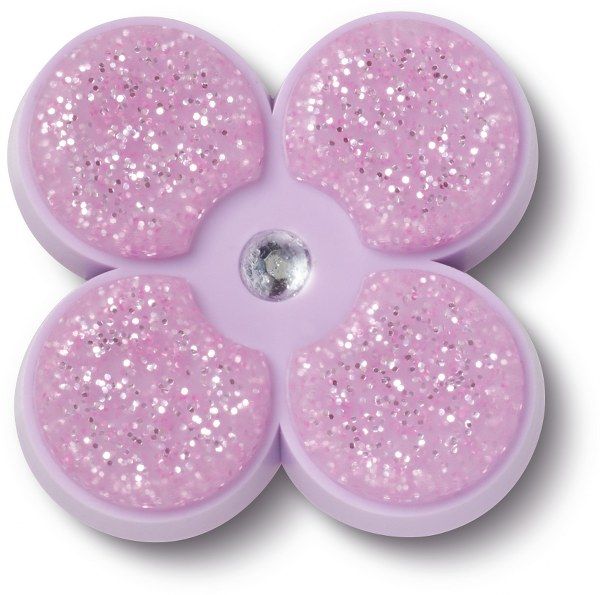 Crocs Jibbitz Tiny Purple Glitter Flower